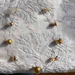 Vintage Jewelry - 925~Italian Murano glass bead necklace Vintage Jewelry - 925~Italian Murano glass bead necklace